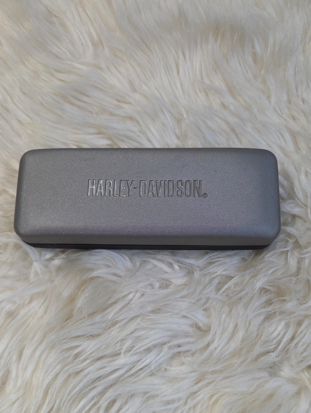Harley-Davidson Hard Shell Eyeglasses Sunglasses Case Gray Black